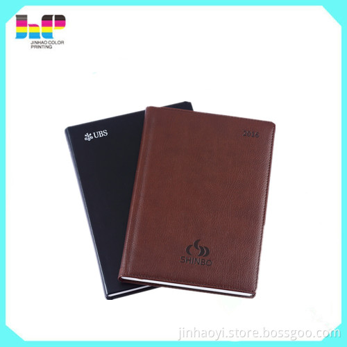 pocket book printing pu leather notebook